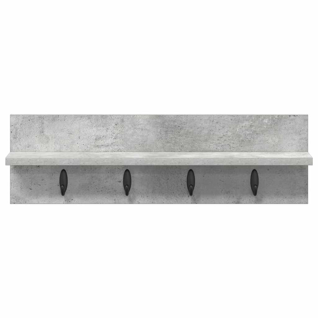 Wandmontierter nachttisch Beton Grau 60 x 10,5 x 18 cm
