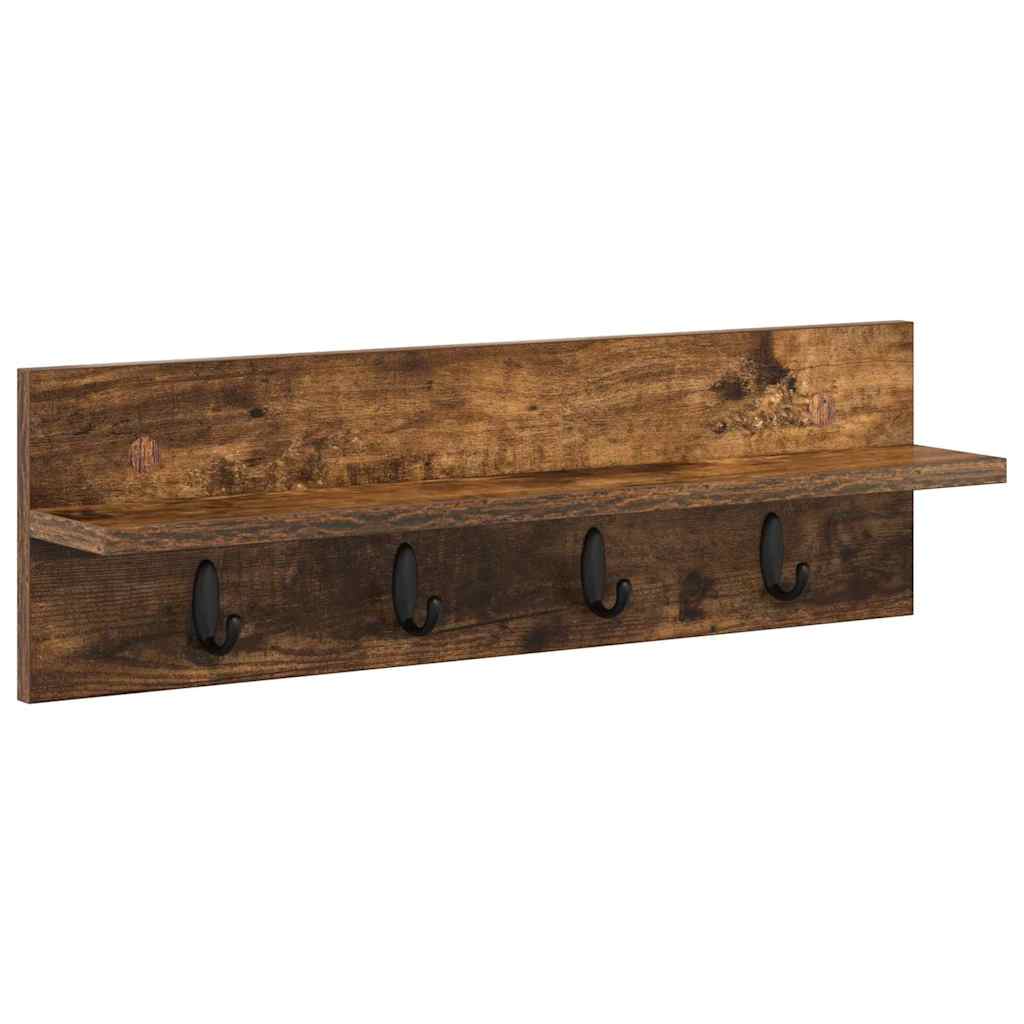 Wandmontierter nachttisch Geräucherte Eiche 60 x 10,5 x 18 cm