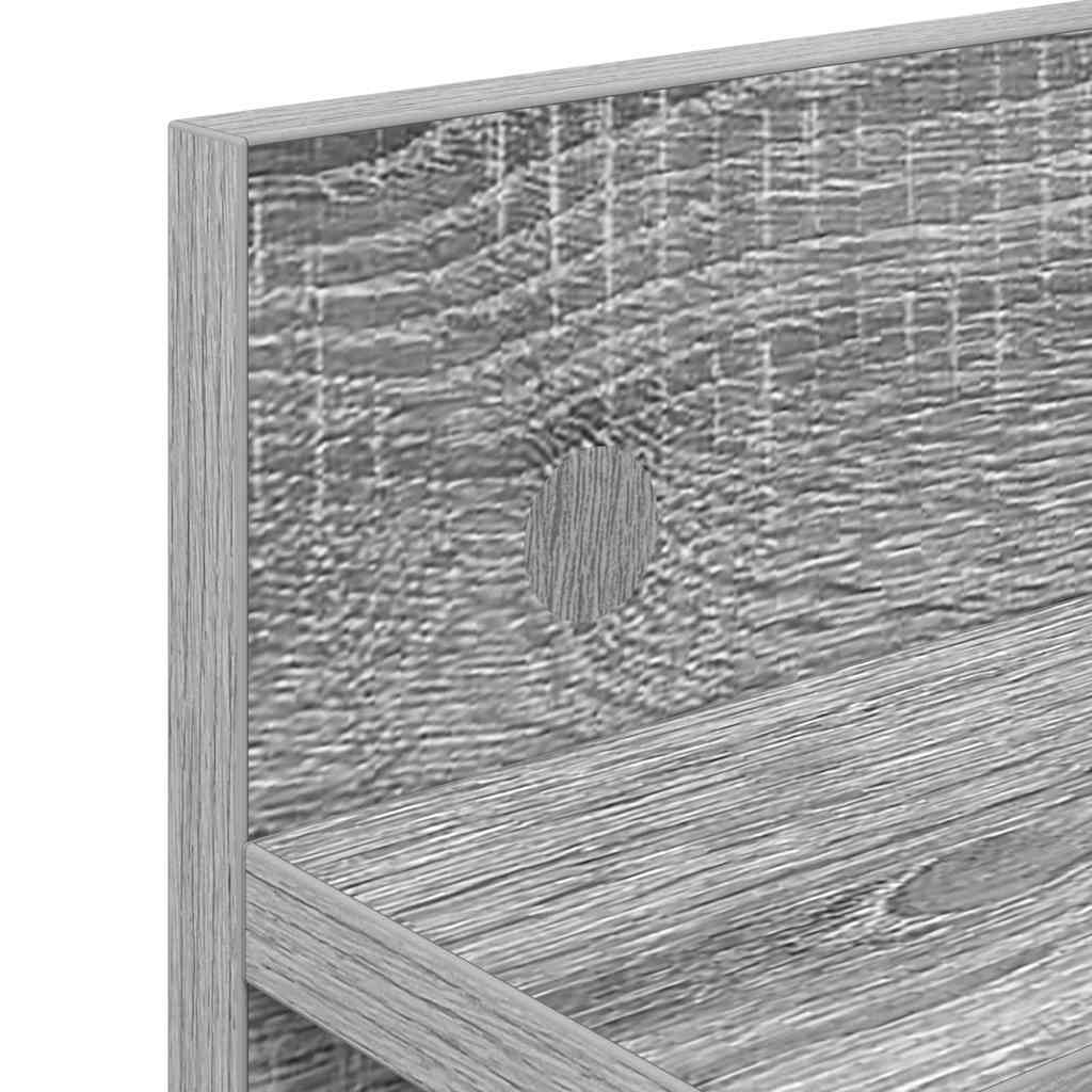 Wandmontierter nachttisch Graues Sonoma 60 x 10,5 x 18 cm