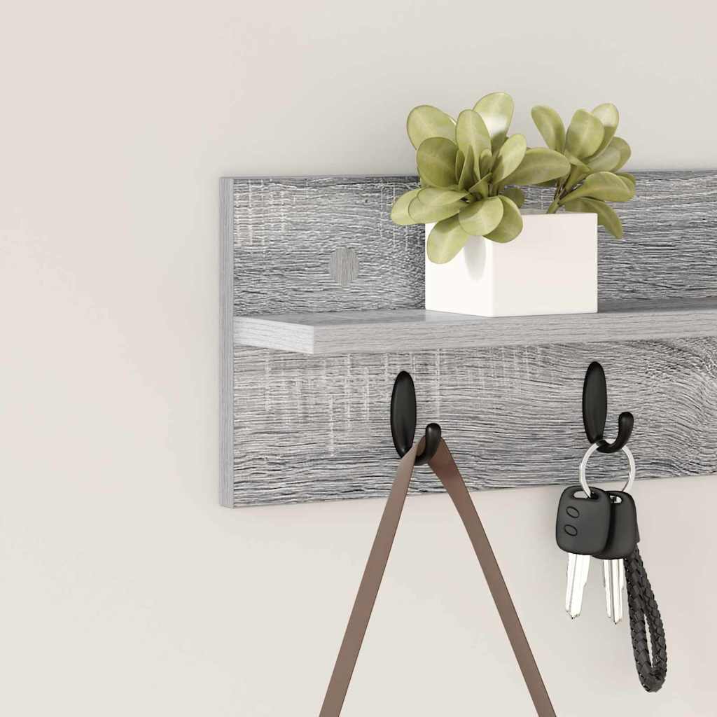 Wandmontierter nachttisch Graues Sonoma 60 x 10,5 x 18 cm