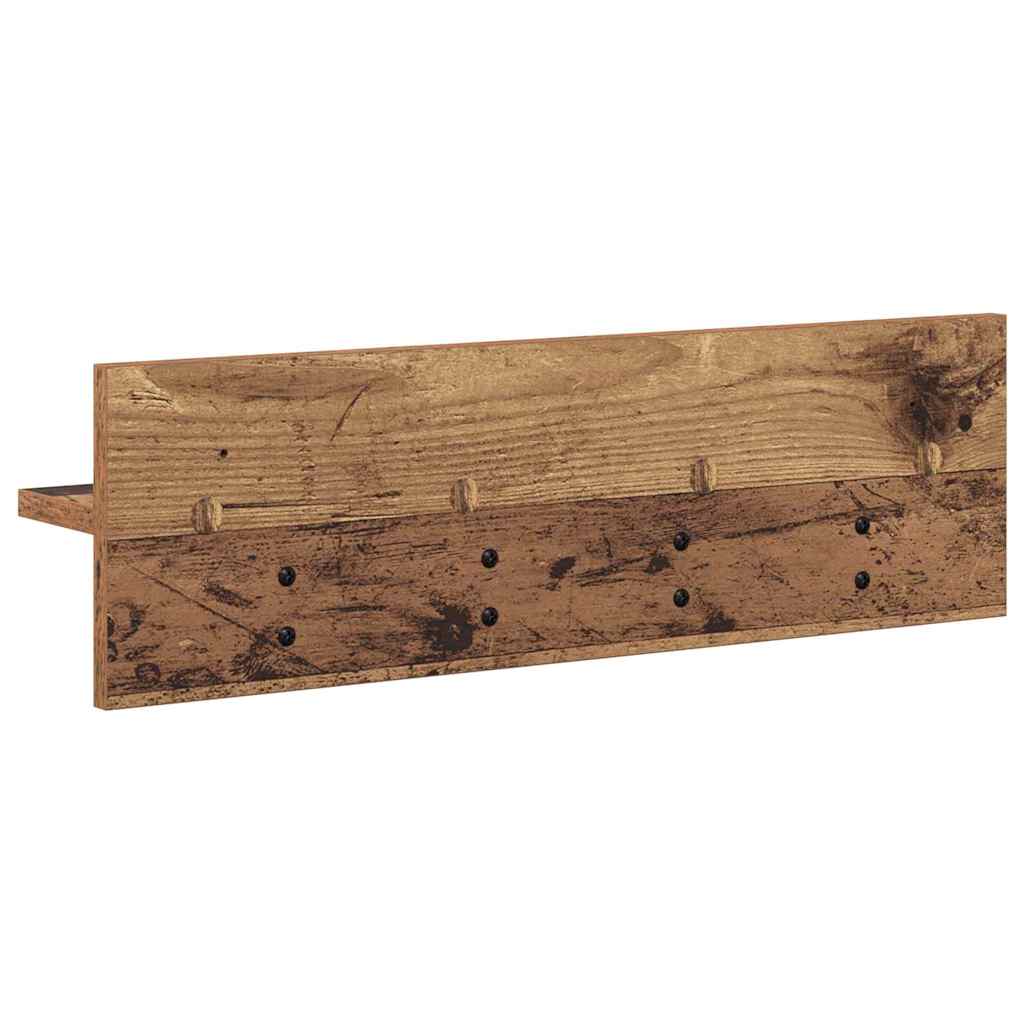 Wandmontierter nachttisch Altholz 60 x 10,5 x 18 cm