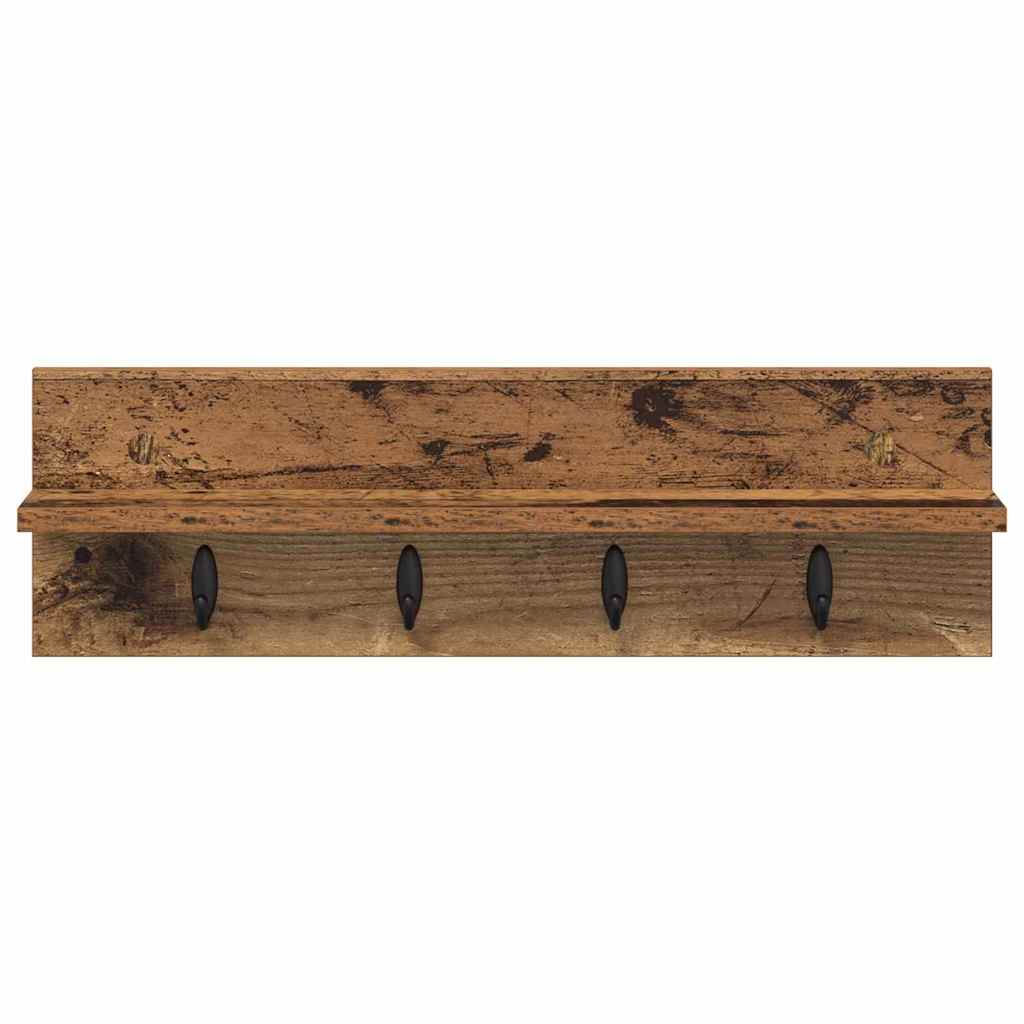 Wandmontierter nachttisch Altholz 60 x 10,5 x 18 cm
