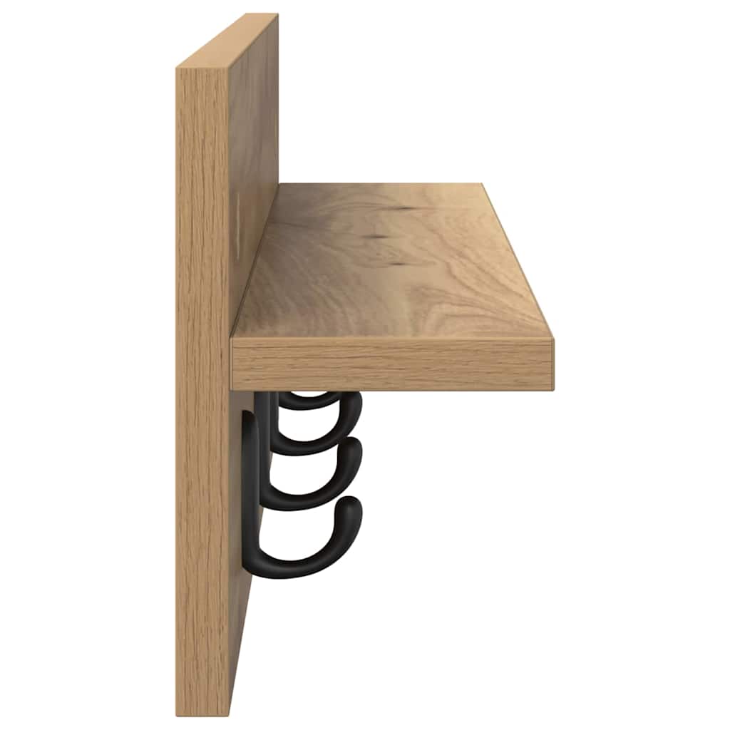 Wandmontierter nachttisch Artisan-Eiche 60 x 10,5 x 18 cm