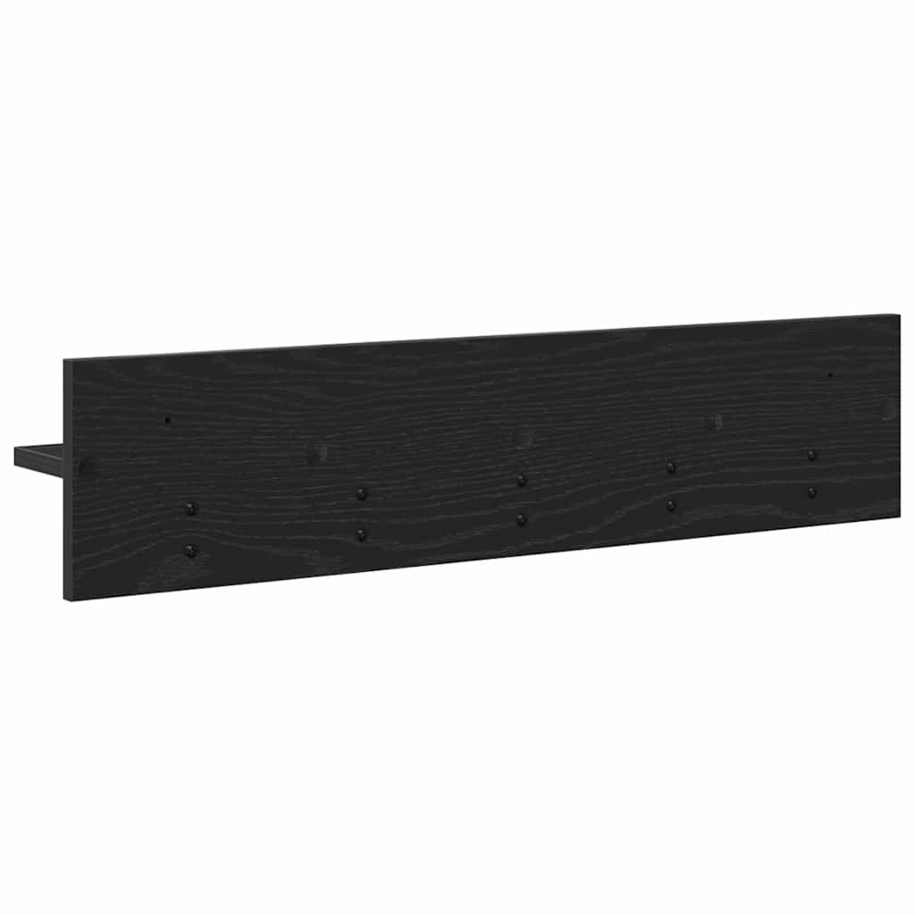 Wandmontierter nachttisch Wandmontiert Schwarz Eichen-Optik