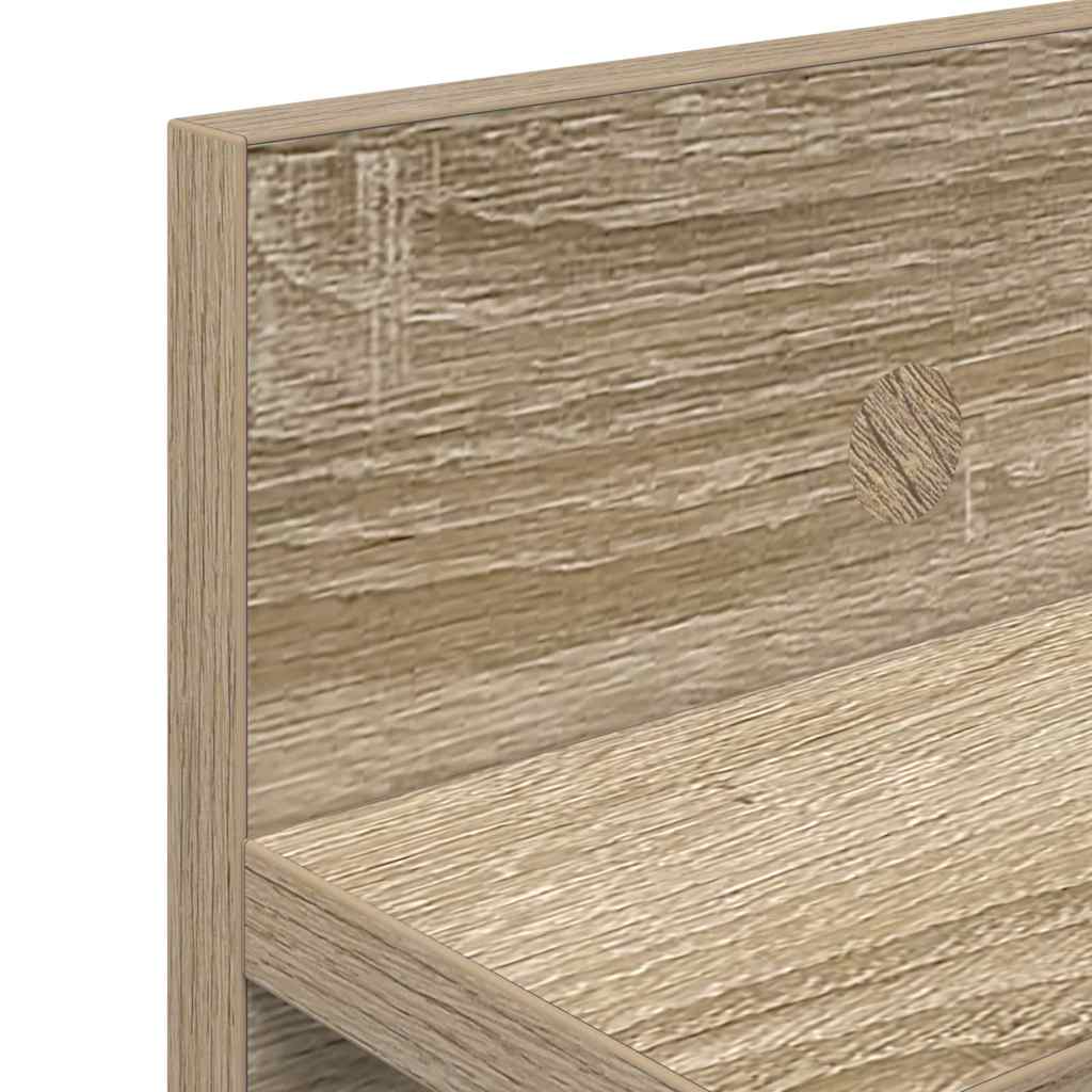 Wandmontierter nachttisch Sonoma-Eiche 80 x 10,5 x 18 cm
