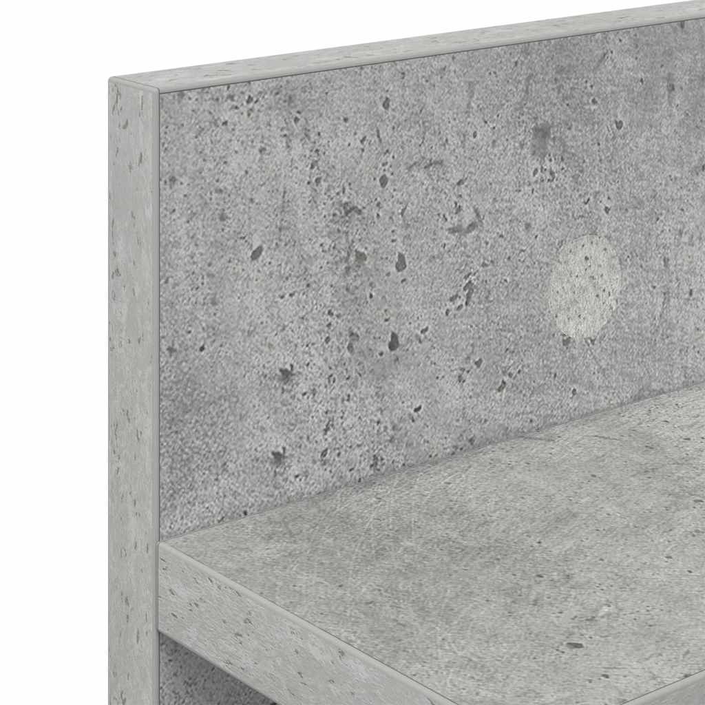 Wandmontierter nachttisch Beton Grau 80 x 10,5 x 18 cm