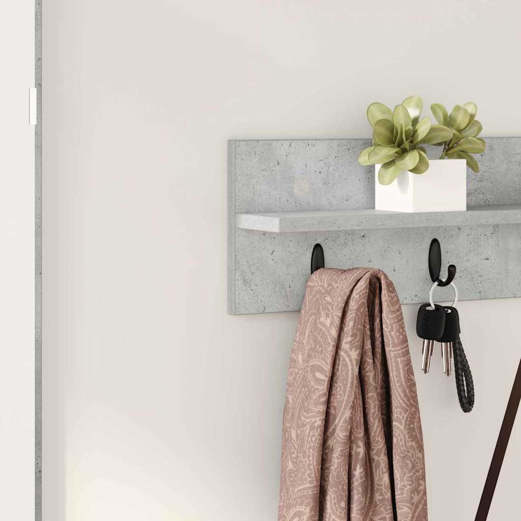Wandmontierter nachttisch Beton Grau 80 x 10,5 x 18 cm