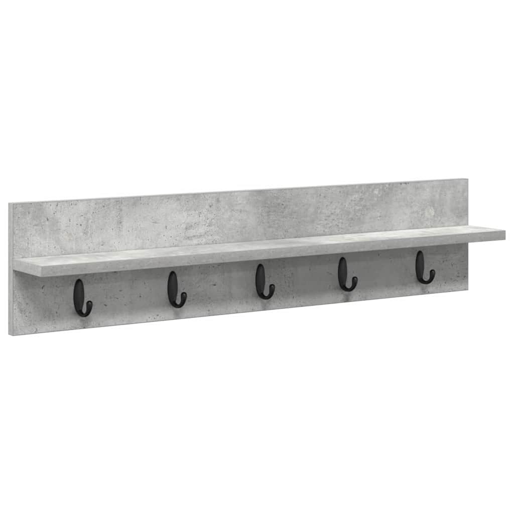 Wandmontierter nachttisch Beton Grau 80 x 10,5 x 18 cm