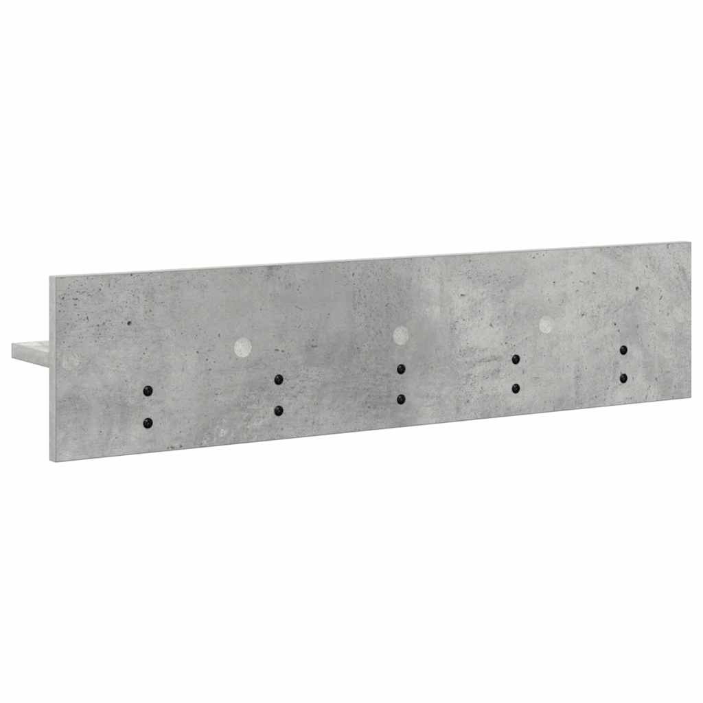 Wandmontierter nachttisch Beton Grau 80 x 10,5 x 18 cm
