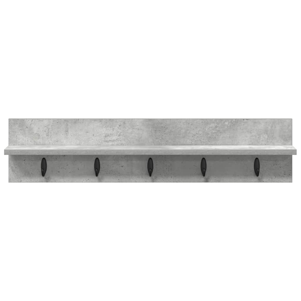 Wandmontierter nachttisch Beton Grau 80 x 10,5 x 18 cm