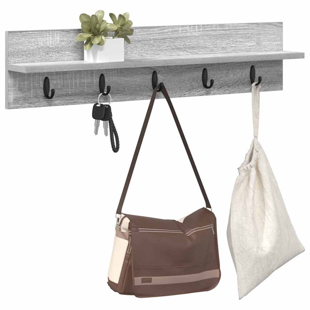 Wandmontierter nachttisch Graues Sonoma 80 x 10,5 x 18 cm