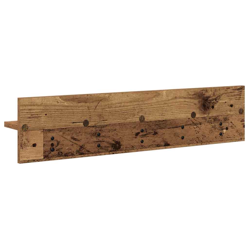 Wandmontierter nachttisch Altholz 80 x 10,5 x 18 cm