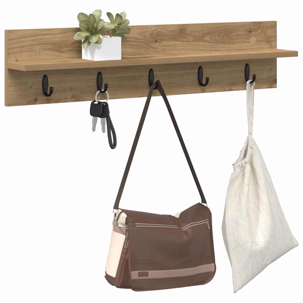 Wandmontierter nachttisch Artisan-Eiche 80 x 10,5 x 18 cm