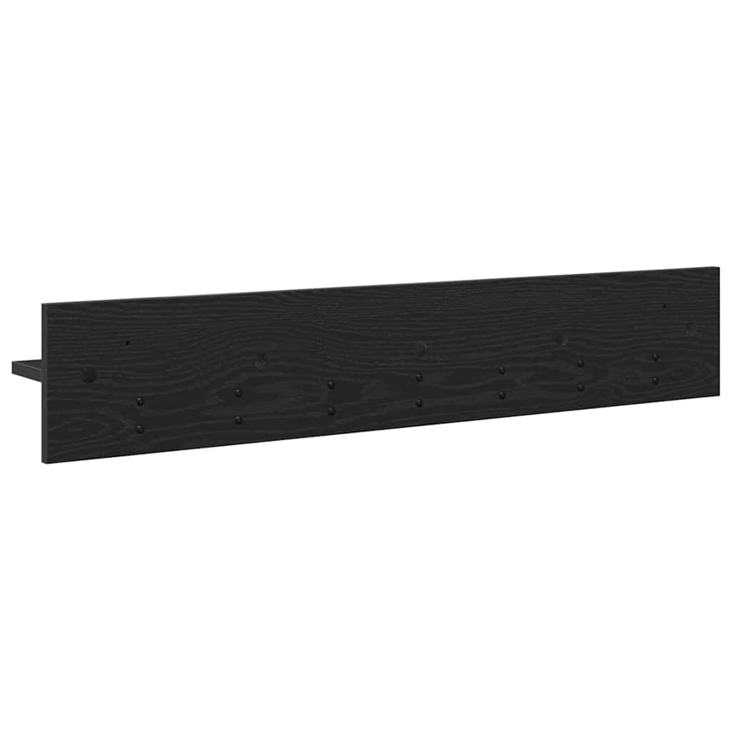 Wandmontierter nachttisch Wandmontiert Schwarz Eichen-Optik