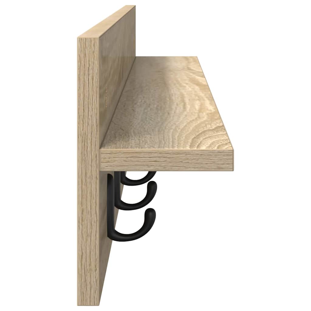 Wandmontierter nachttisch Sonoma-Eiche 100 x 10,5 x 18 cm
