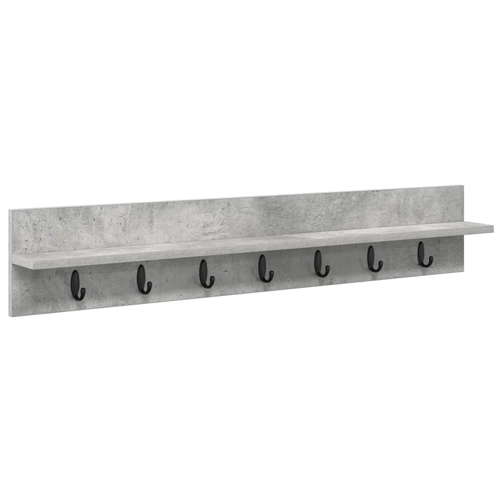Wandmontierter nachttisch Beton Grau 100 x 10,5 x 18 cm