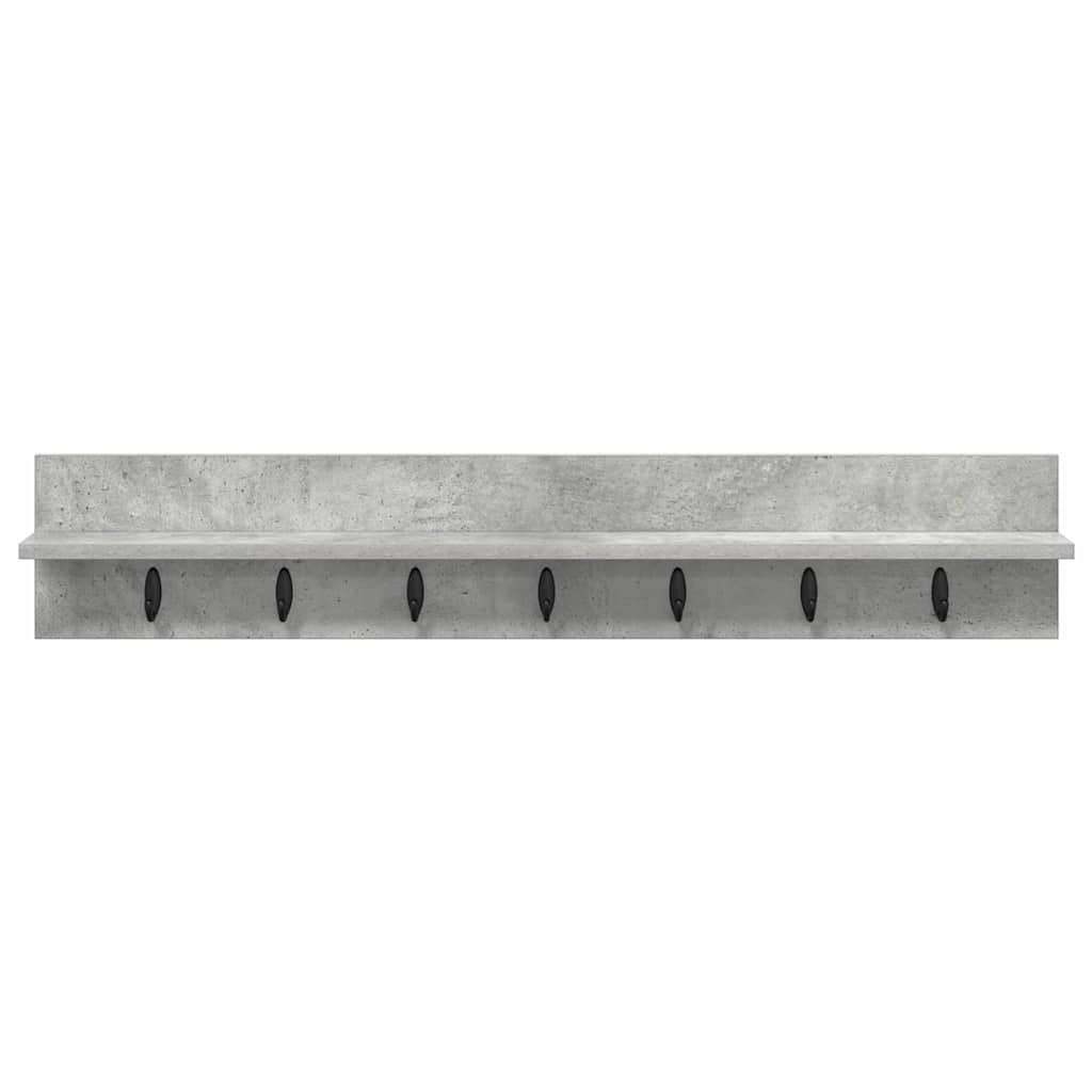 Wandmontierter nachttisch Beton Grau 100 x 10,5 x 18 cm