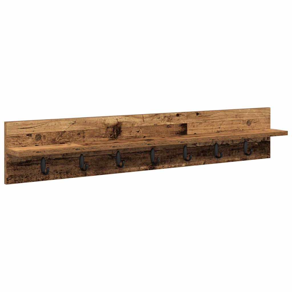 Wandmontierter nachttisch Altholz 100 x 10,5 x 18 cm