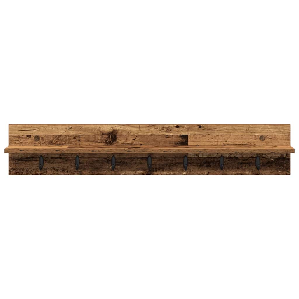 Wandmontierter nachttisch Altholz 100 x 10,5 x 18 cm