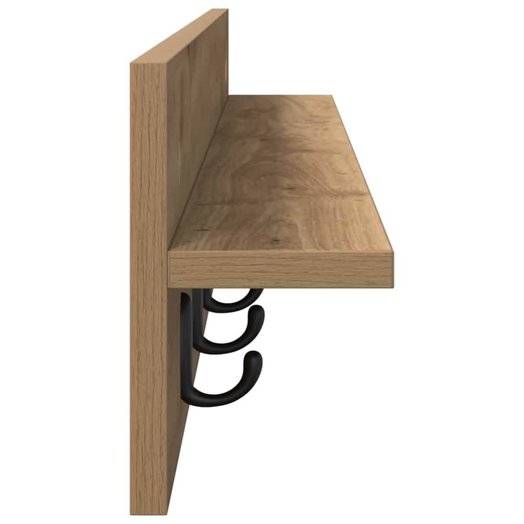 Wandmontierter nachttisch Artisan-Eiche 100 x 10,5 x 18 cm