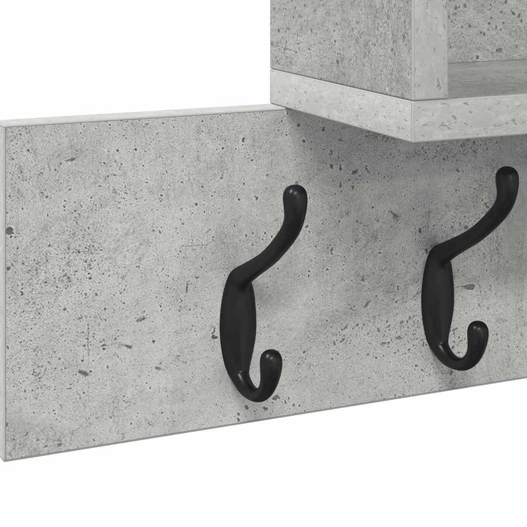 Wandmontierter nachttisch Beton Grau 100 x 12 x 43,5 cm