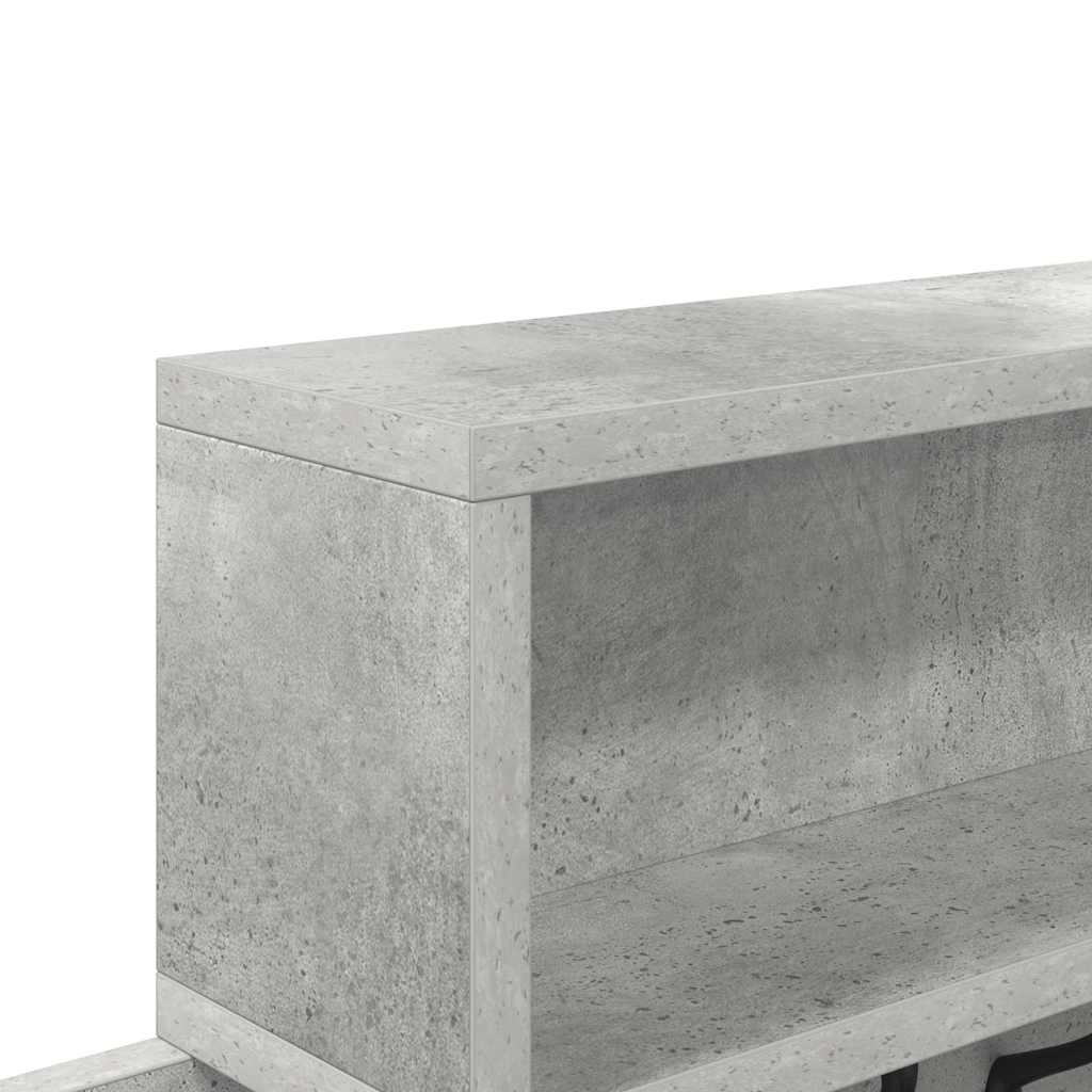 Wandmontierter nachttisch Beton Grau 100 x 12 x 43,5 cm