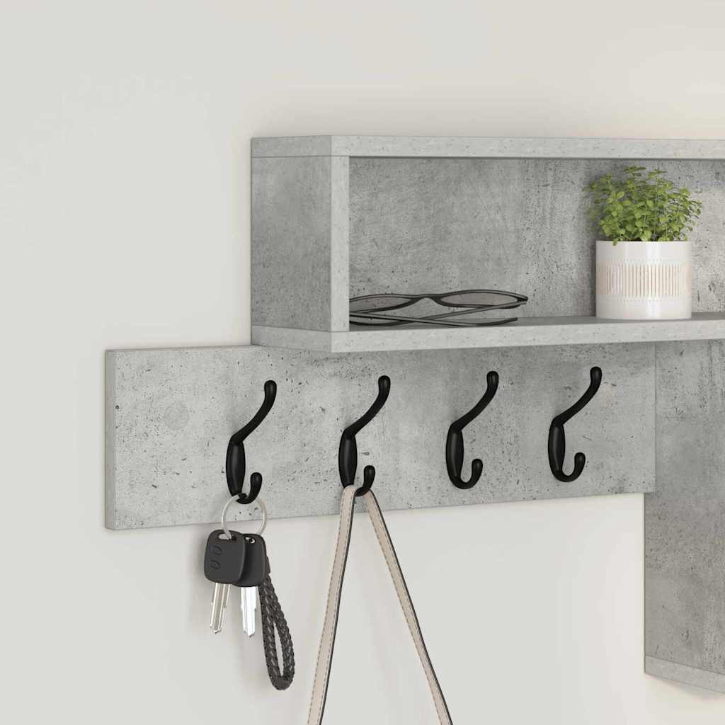 Wandmontierter nachttisch Beton Grau 100 x 12 x 43,5 cm