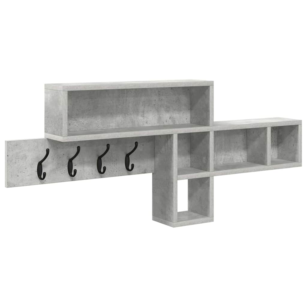 Wandmontierter nachttisch Beton Grau 100 x 12 x 43,5 cm