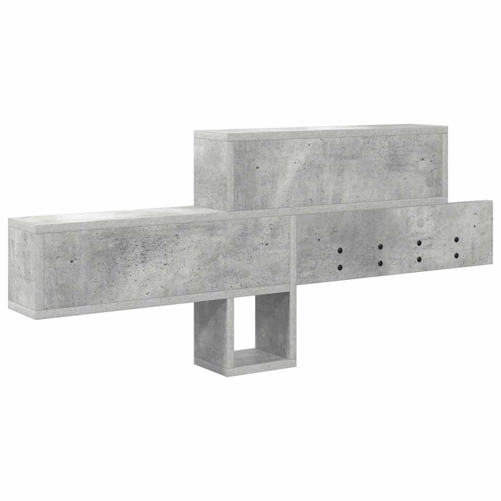 Wandmontierter nachttisch Beton Grau 100 x 12 x 43,5 cm