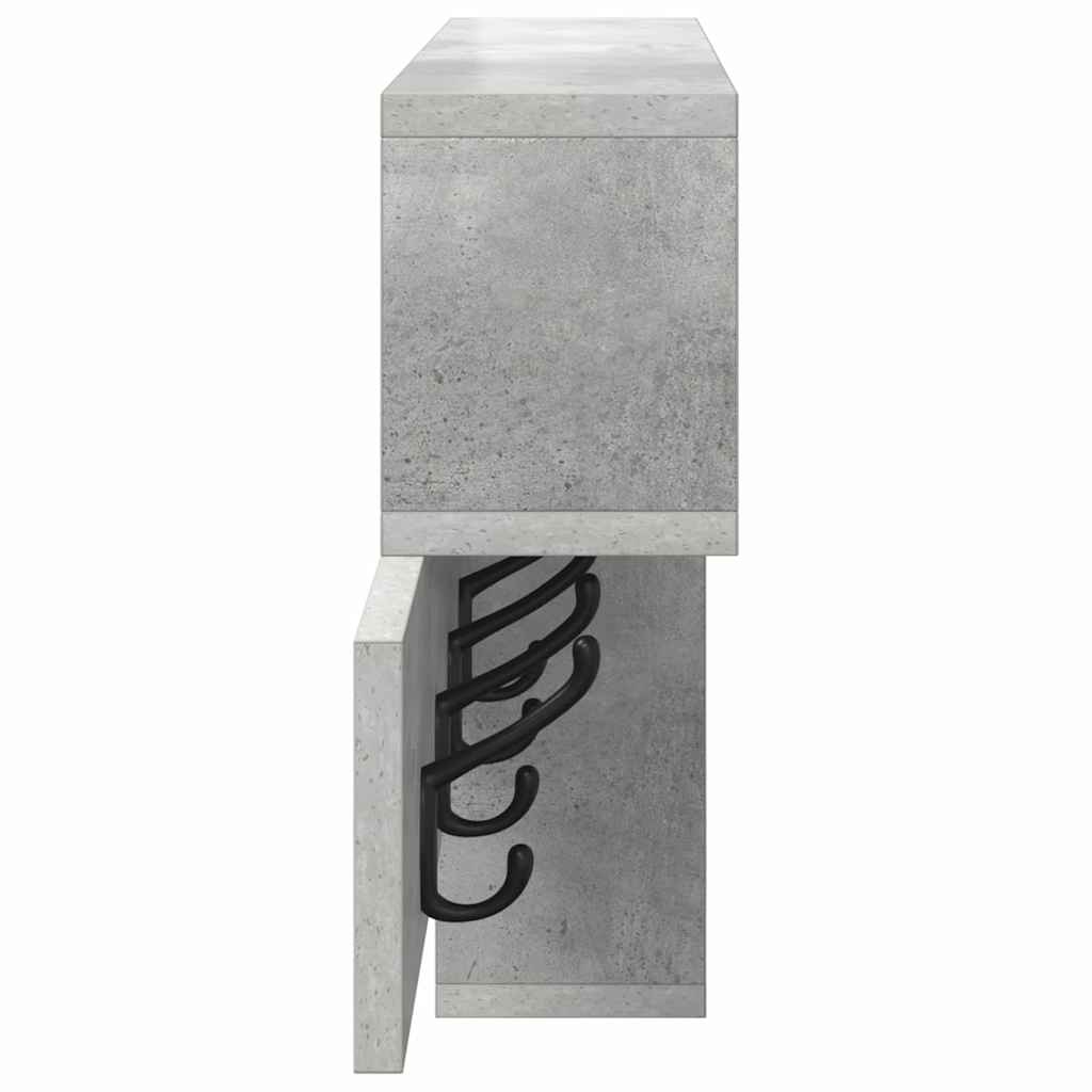 Wandmontierter nachttisch Beton Grau 100 x 12 x 43,5 cm