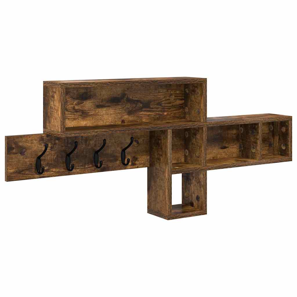 Wandmontierter nachttisch Geräucherte Eiche 100 x 12 x 43,5 cm