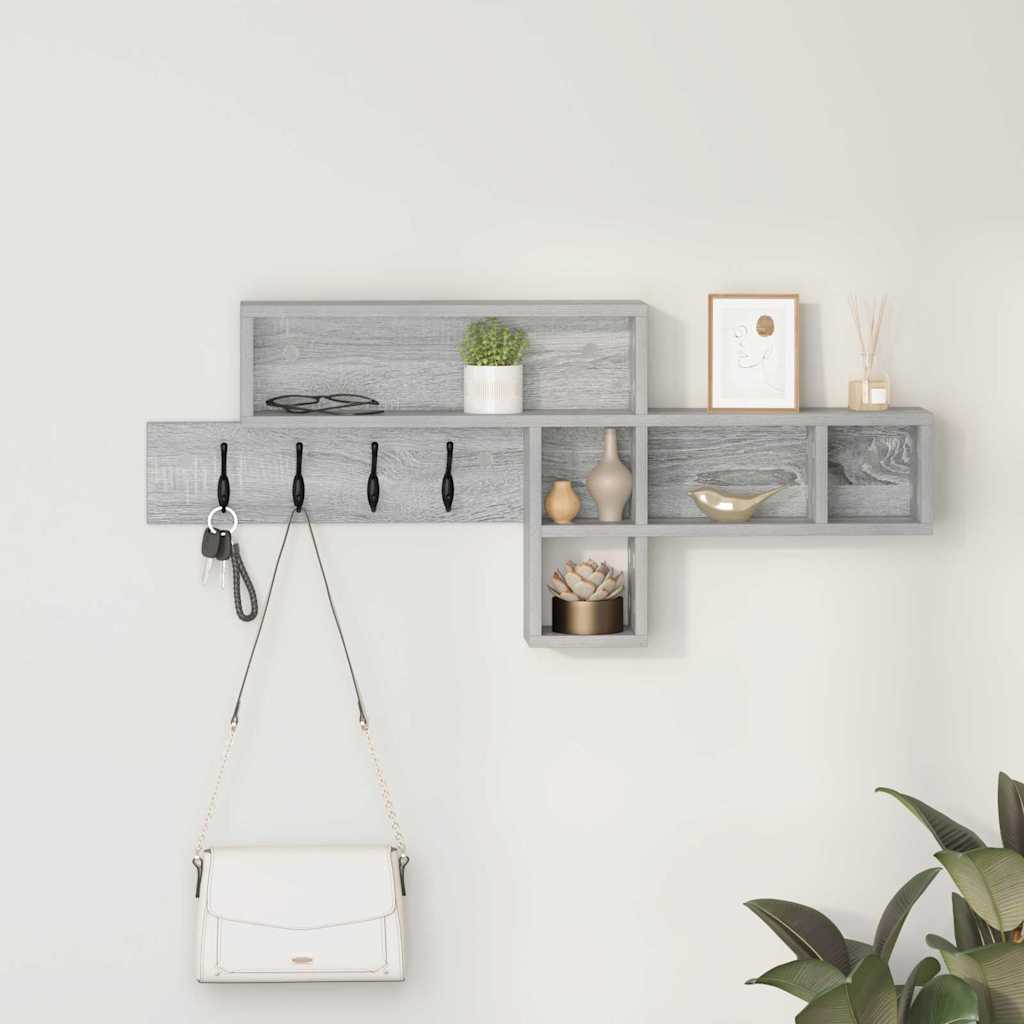 Wandmontierter nachttisch Graues Sonoma 100 x 12 x 43,5 cm