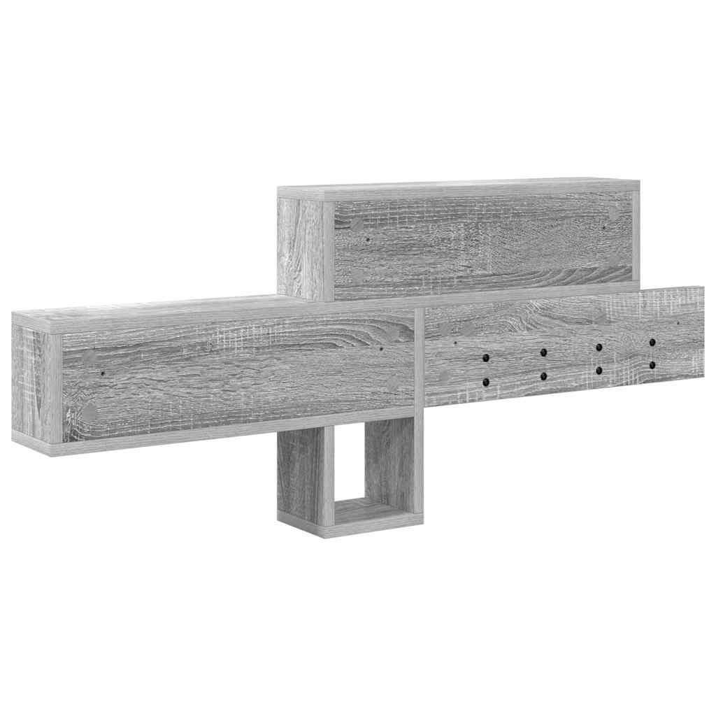 Wandmontierter nachttisch Graues Sonoma 100 x 12 x 43,5 cm