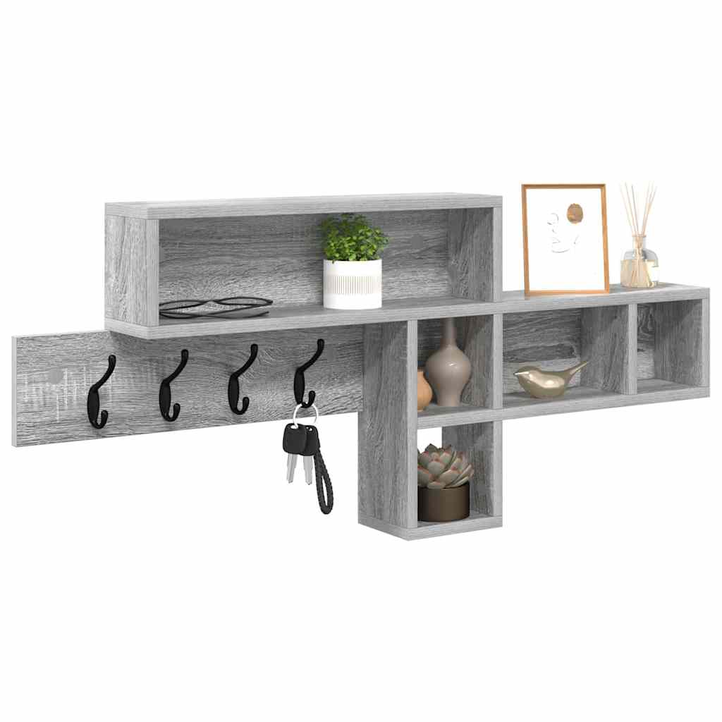 Wandmontierter nachttisch Graues Sonoma 100 x 12 x 43,5 cm