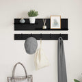 Wandmontierter nachttisch Schwarz Eichen-Optik 90 x 15 x 36 cm