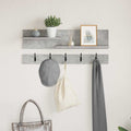 Wandmontierter nachttisch mit Regal Beton Grau 90 x 15 x 36 cm