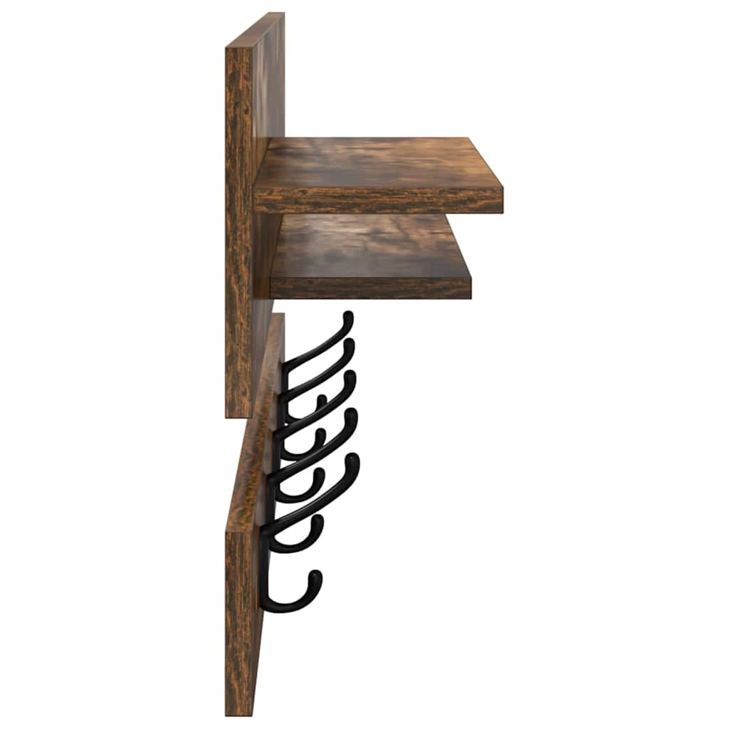 Wandmontierter nachttisch Geräucherte Eiche 90 x 15 x 36 cm