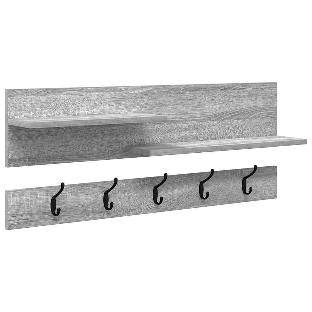Wandmontierter nachttisch Graues Sonoma 90 x 15 x 36 cm