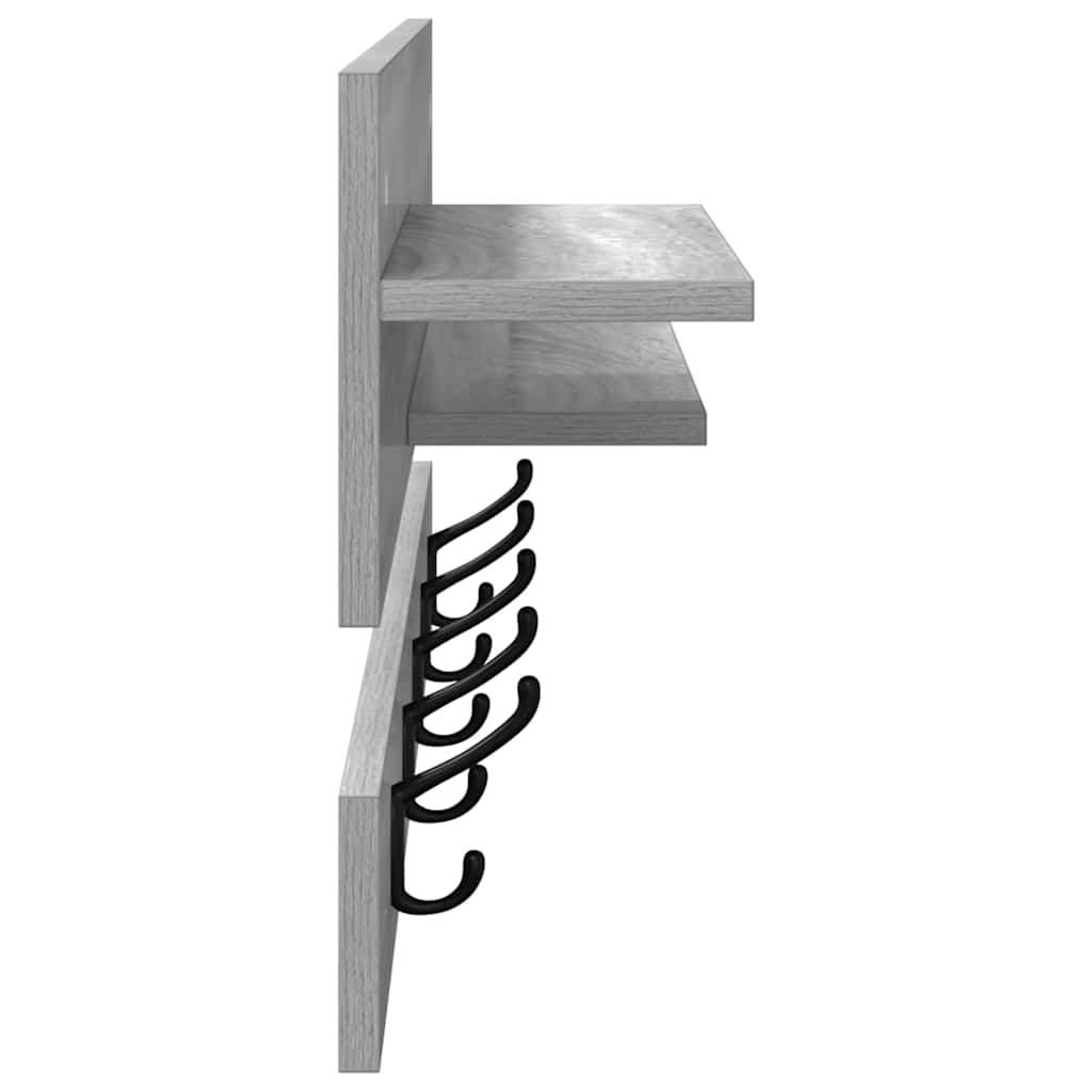 Wandmontierter nachttisch Graues Sonoma 90 x 15 x 36 cm