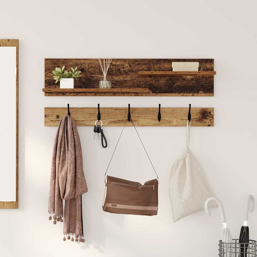 Wandmontierter nachttisch Altholz 90 x 15 x 36 cm Holzwerkstoff