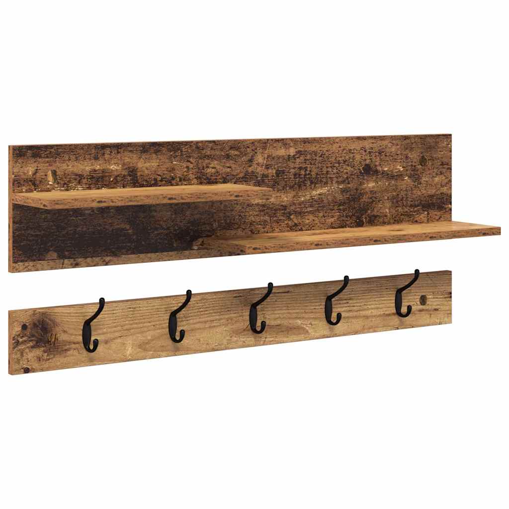 Wandmontierter nachttisch Altholz 90 x 15 x 36 cm Holzwerkstoff