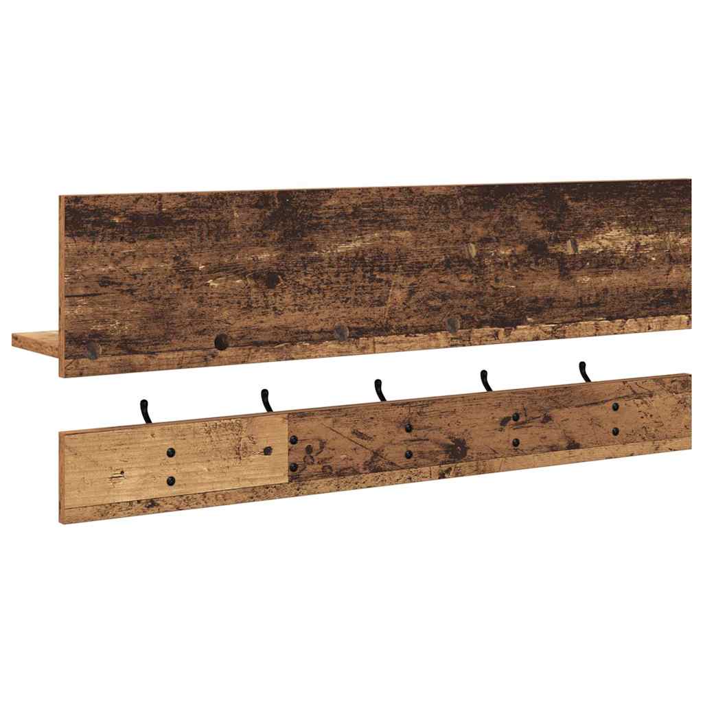 Wandmontierter nachttisch Altholz 90 x 15 x 36 cm Holzwerkstoff