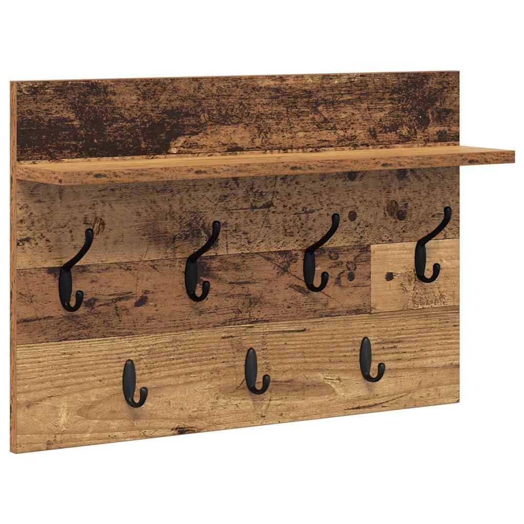 Wandmontierter nachttisch Altholz 60 x 40 x 12 cm Holzwerkstoff