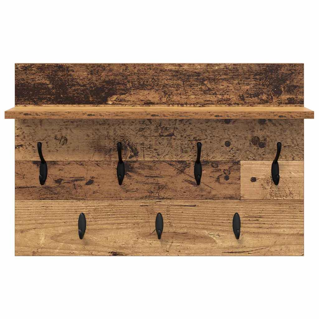 Wandmontierter nachttisch Altholz 60 x 40 x 12 cm Holzwerkstoff