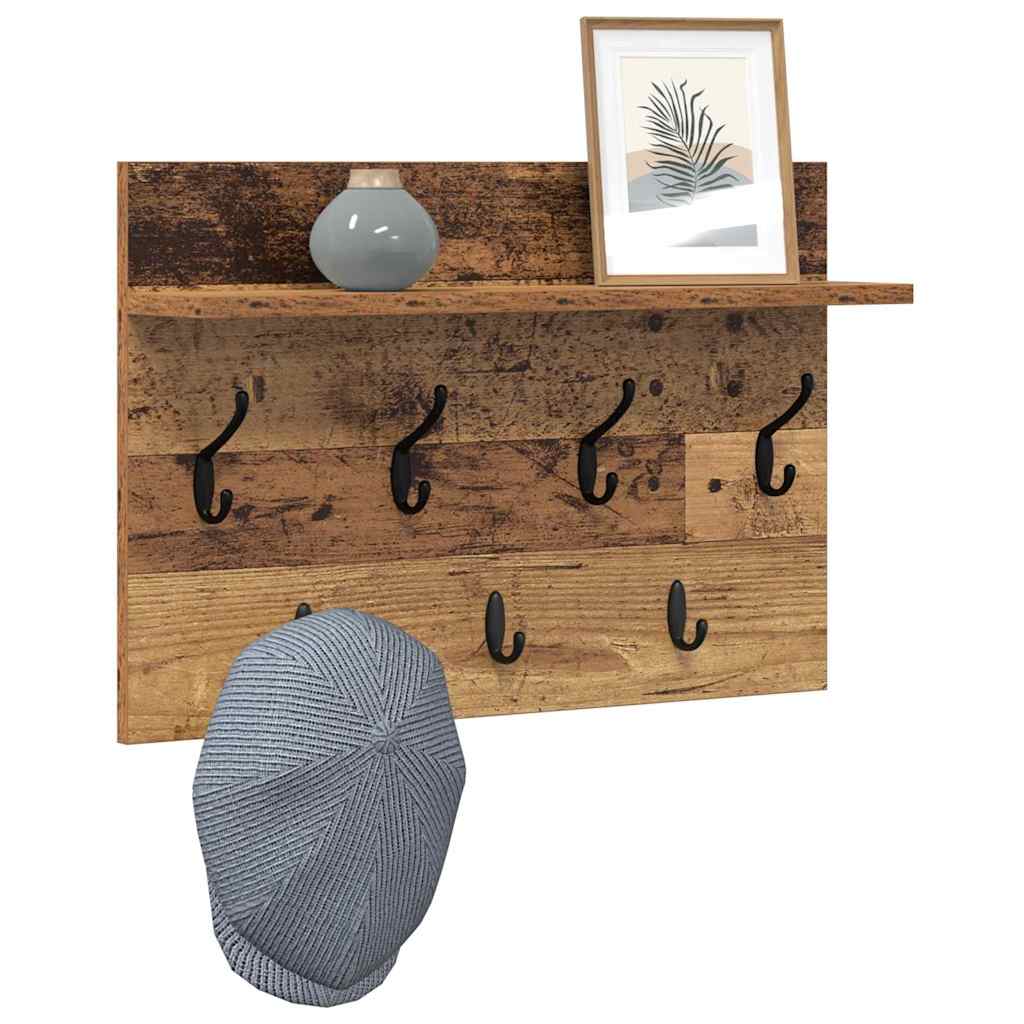 Wandmontierter nachttisch Altholz 60 x 40 x 12 cm Holzwerkstoff