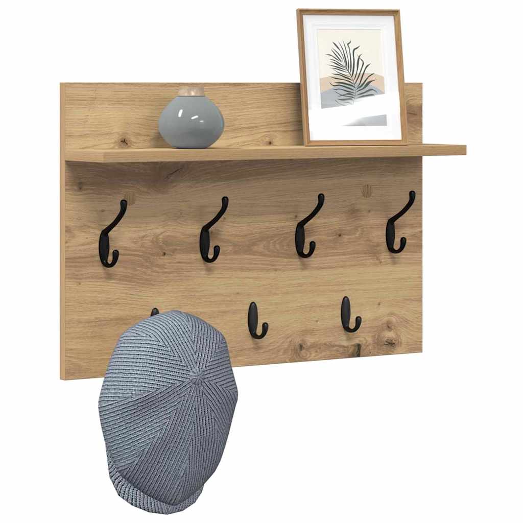 Wandmontierter nachttisch Artisan-Eiche 60 x 40 x 12 cm