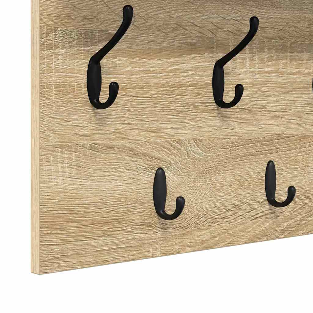 Wandmontierter nachttisch Sonoma-Eiche 80 x 40 x 12 cm