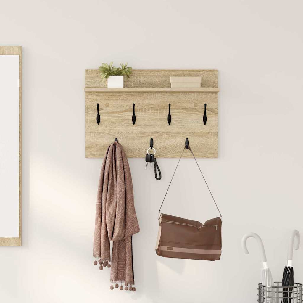 Wandmontierter nachttisch Sonoma-Eiche 80 x 40 x 12 cm