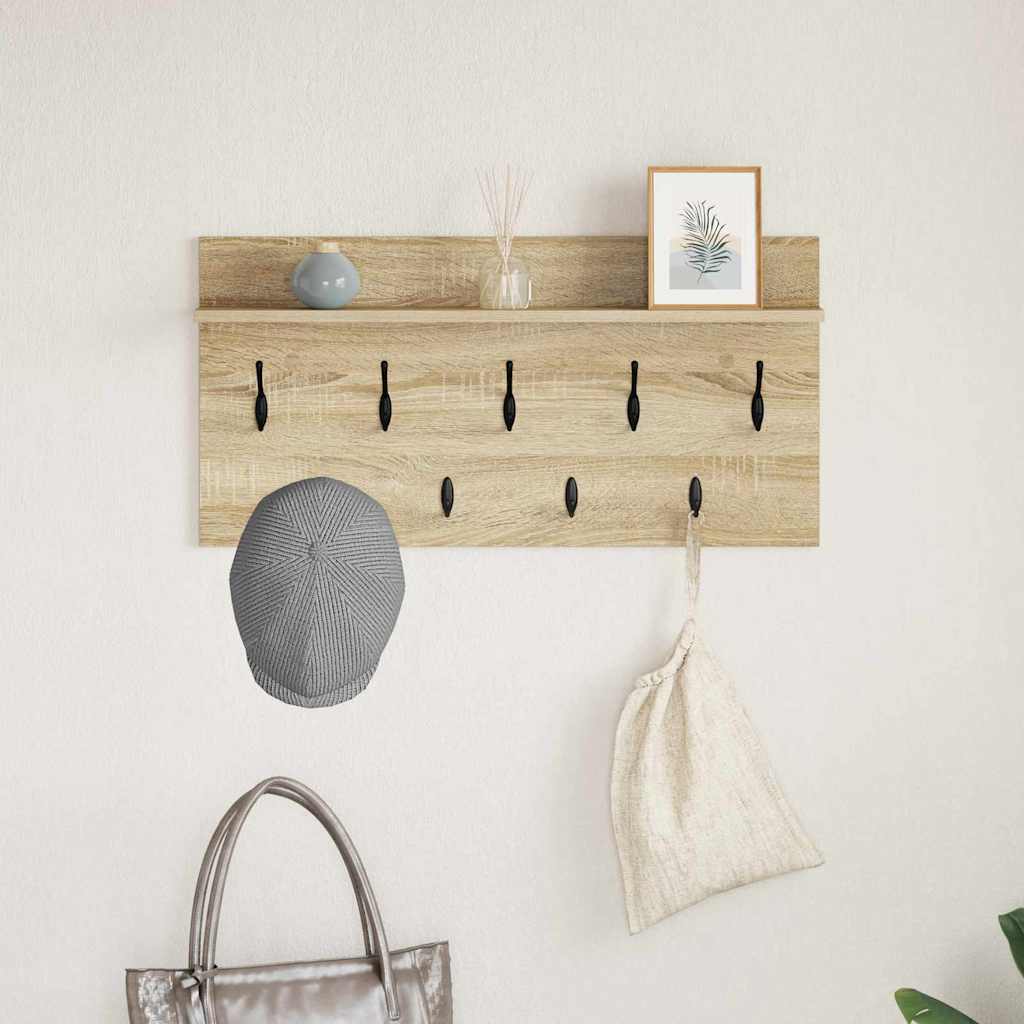 Wandmontierter nachttisch Sonoma-Eiche 80 x 40 x 12 cm