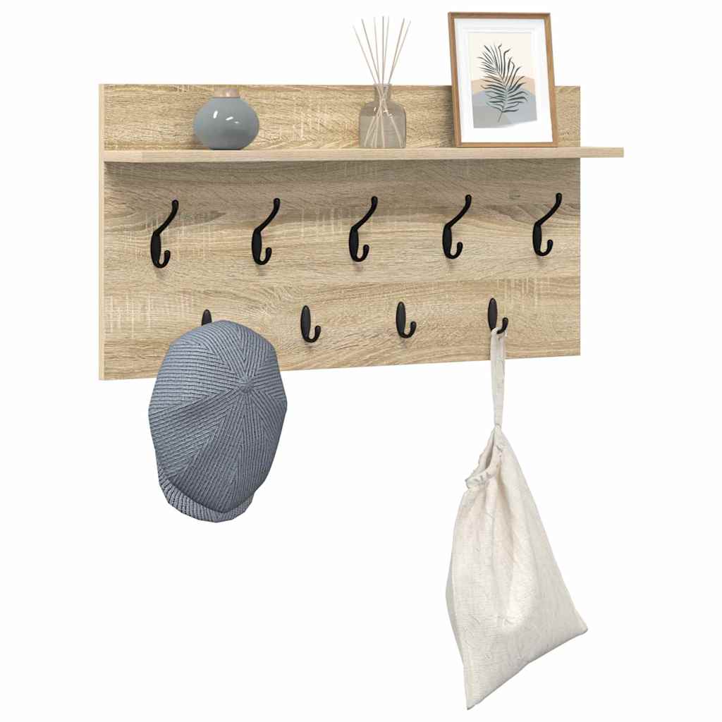 Wandmontierter nachttisch Sonoma-Eiche 80 x 40 x 12 cm